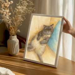 Pastel Ton Dost Portresi Poster Tablosu