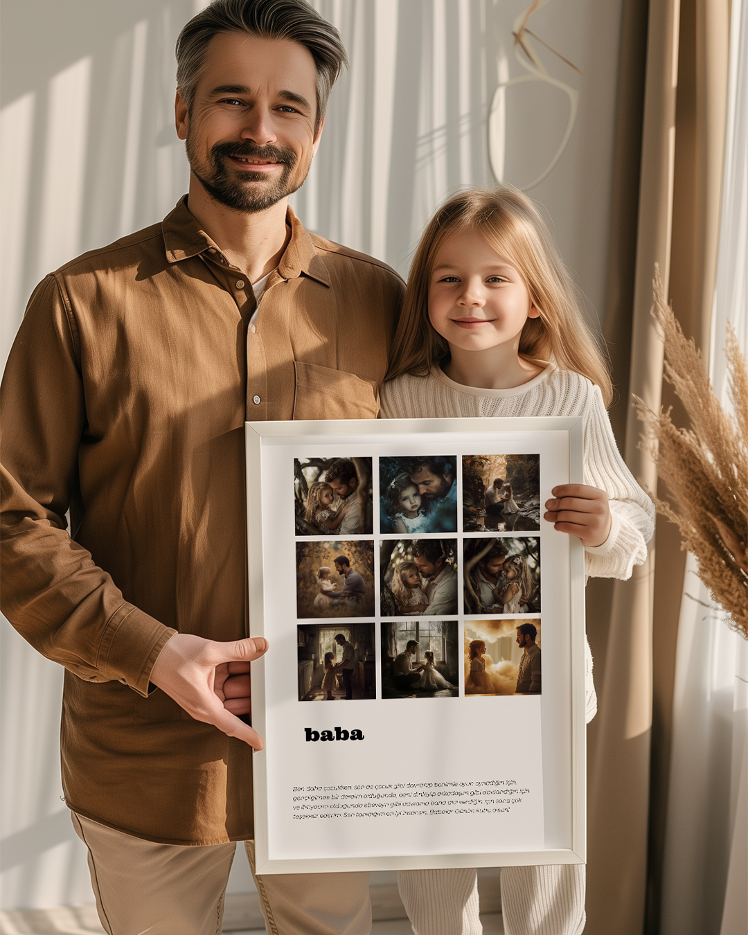 Baba Yazılı Poster Tablosu