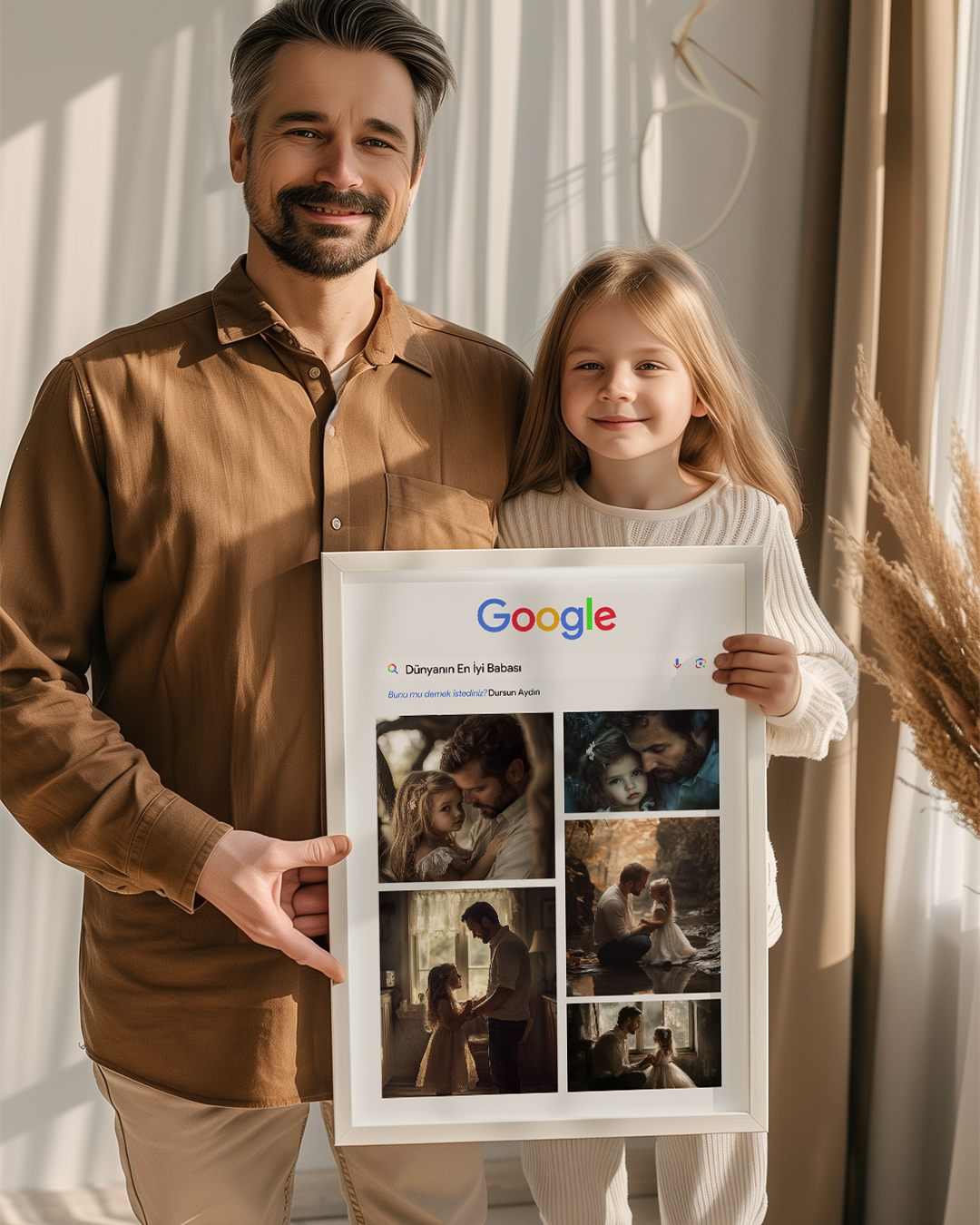 Babalara Özel Google Poster Tablosu