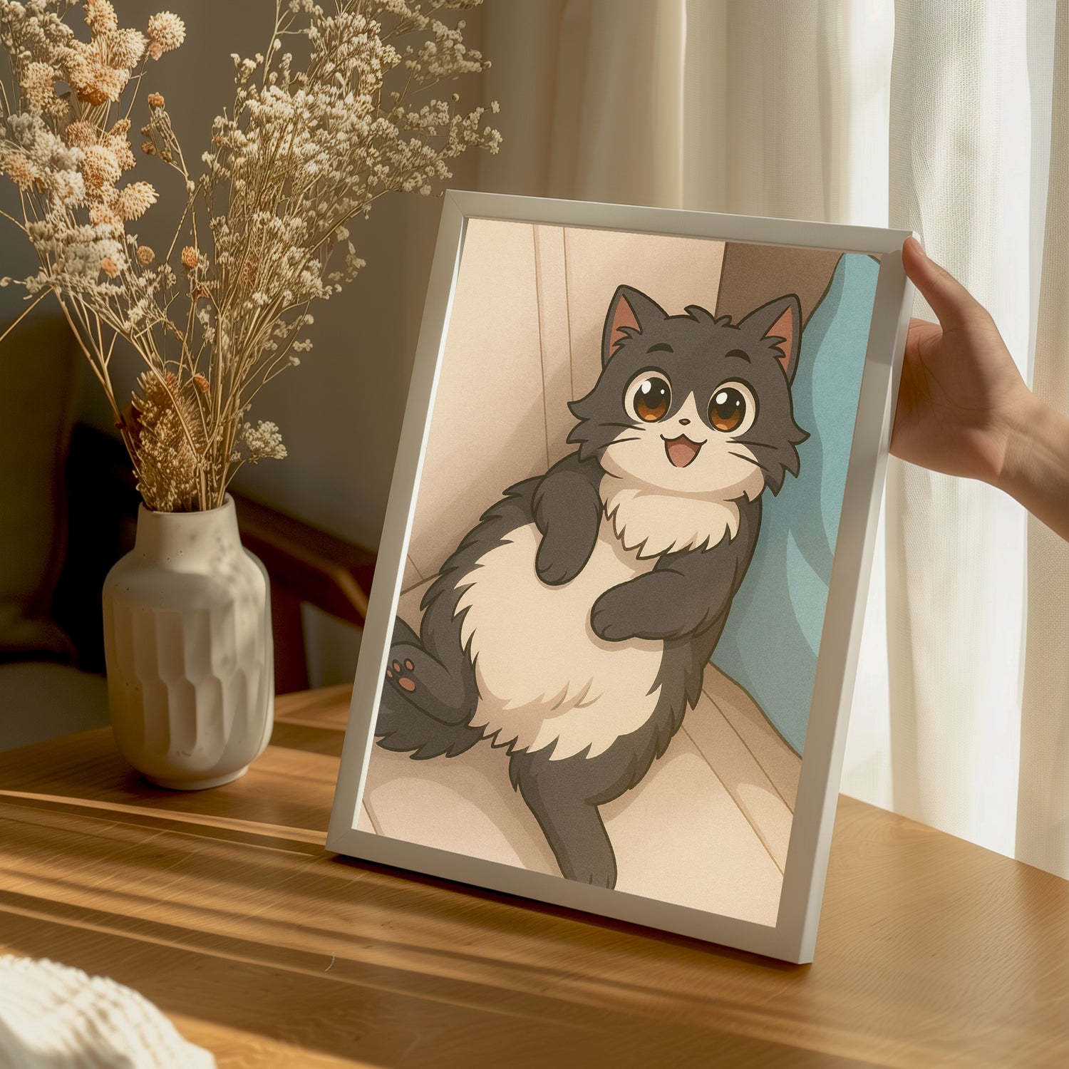 Anime Pati Portresi Poster Tablosu