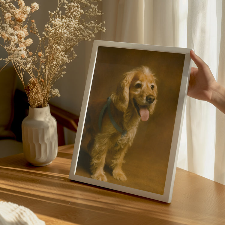 Vintage Dost Portresi Poster Tablosu