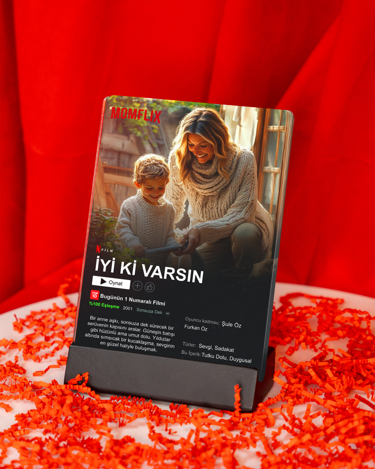 Anneler Günü Özel Netflix Pleksi Konsept Kutu