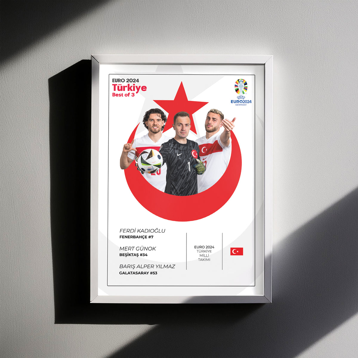 EURO 2024 HATIRASI - BEST OF 3 POSTER TABLOSU