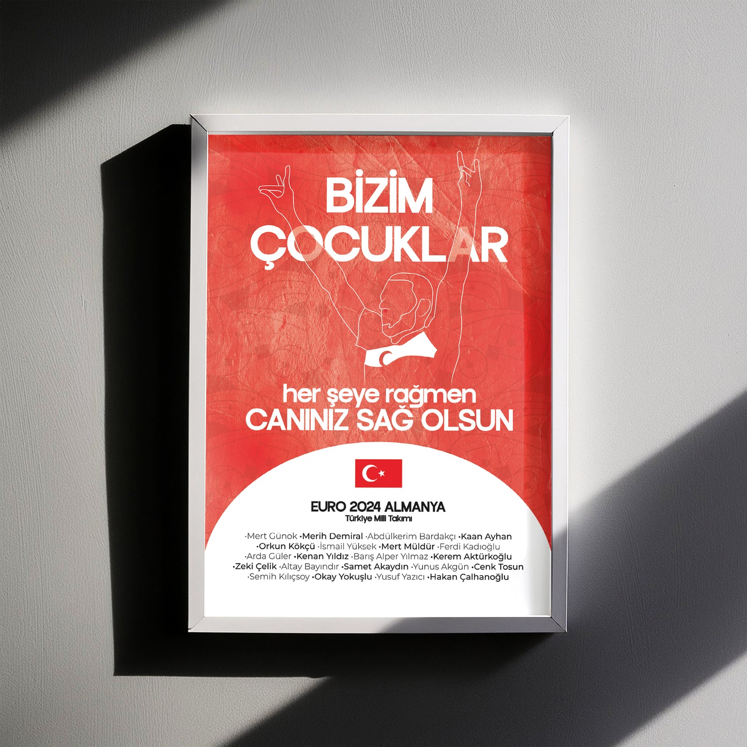 MEMORY OF EURO 2024 - GOOD LUCK POSTER PAINTING