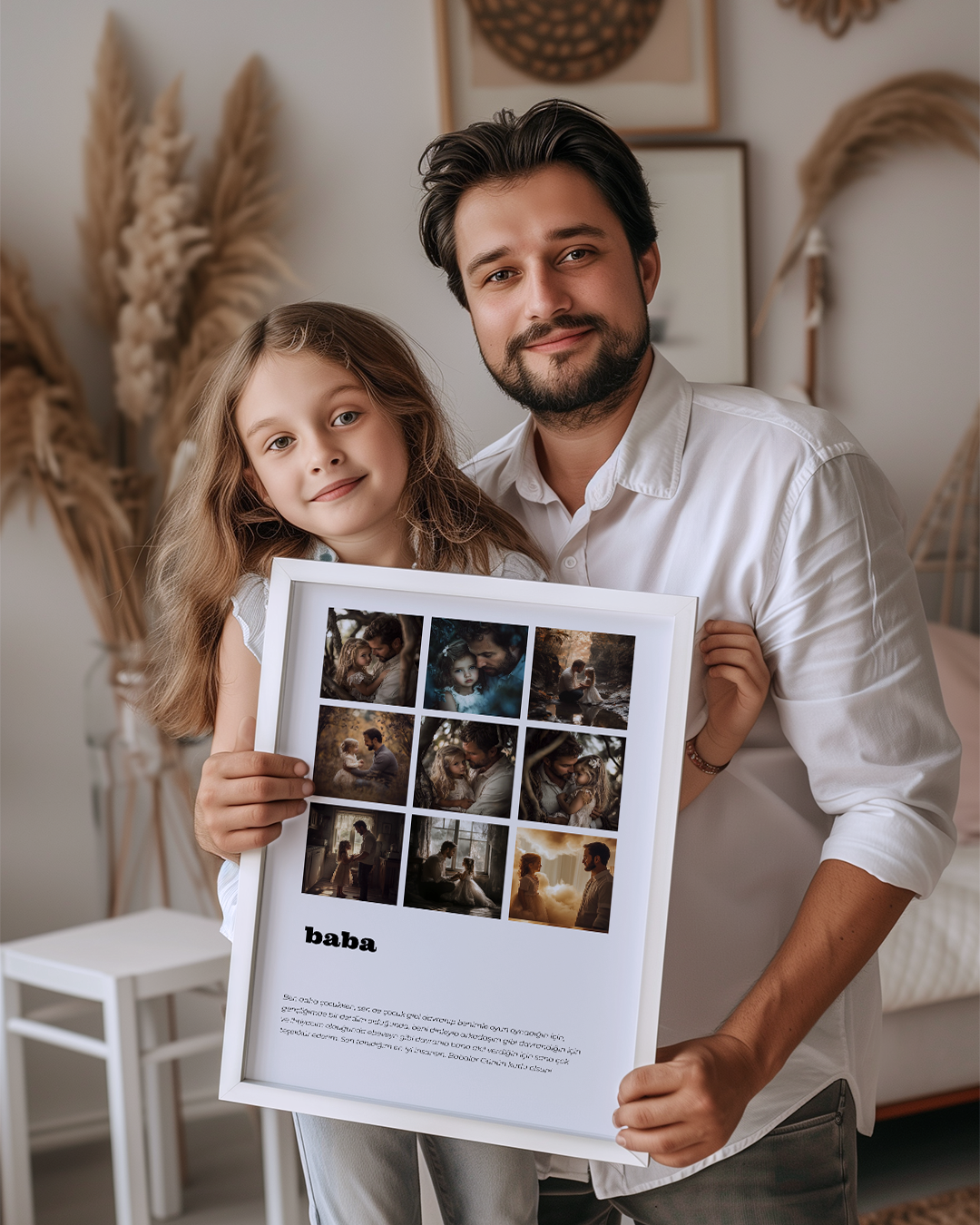 Baba Yazılı Poster Tablosu