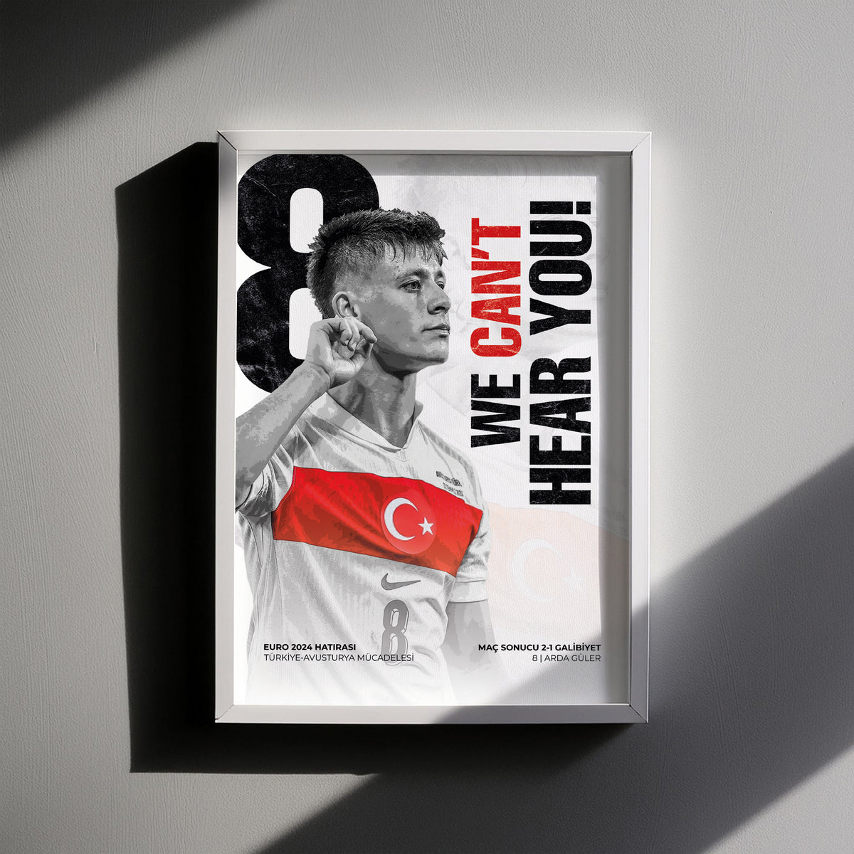 EURO 2024 HATIRASI - ARDA GÜLER POSTER TABLOSU