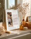 3 Fotoğraflı Anneye Mektup Poster Tablosu Poster Tablosu