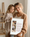 3 Fotoğraflı Anneye Mektup Poster Tablosu Poster Tablosu
