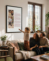 3 Fotoğraflı Anneye Mektup Poster Tablosu Poster Tablosu