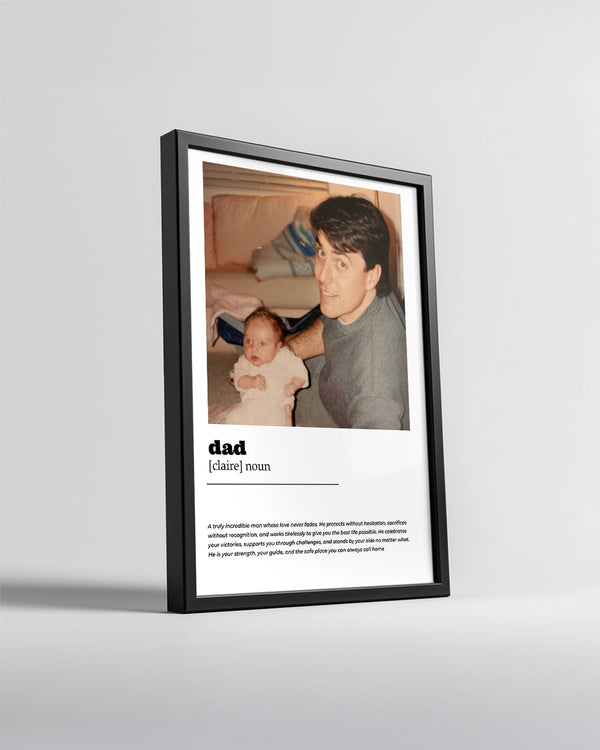Fotoğraflı DAD Sözlük Tanımlı Poster Tablosu