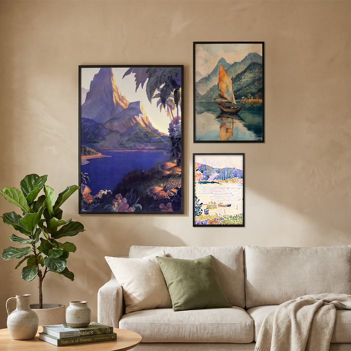 Doğa & Manzara 3'lü Poster Tablo Seti