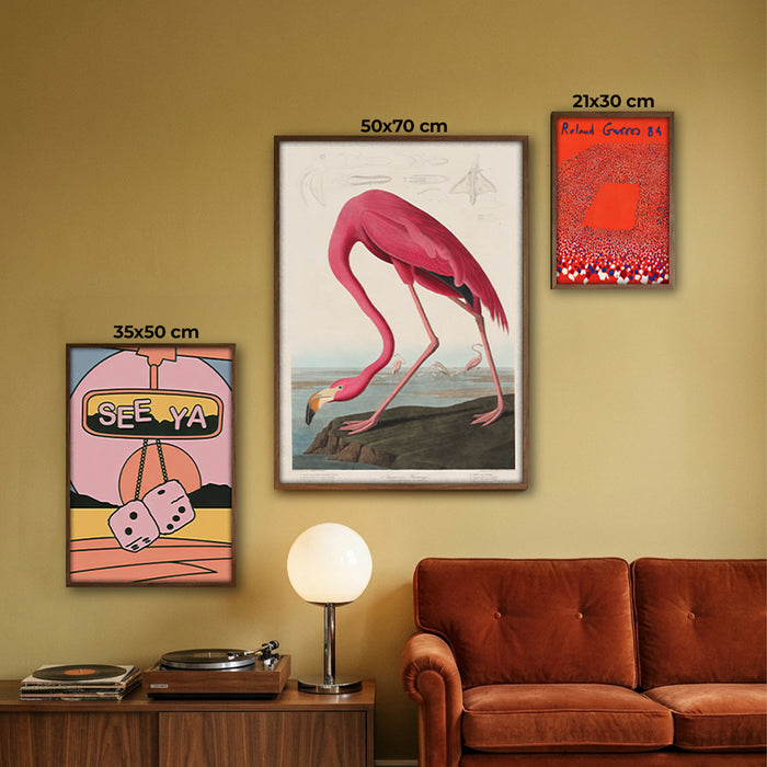 Retro & Vintage 3'lü Poster Tablo Seti ölçüleri