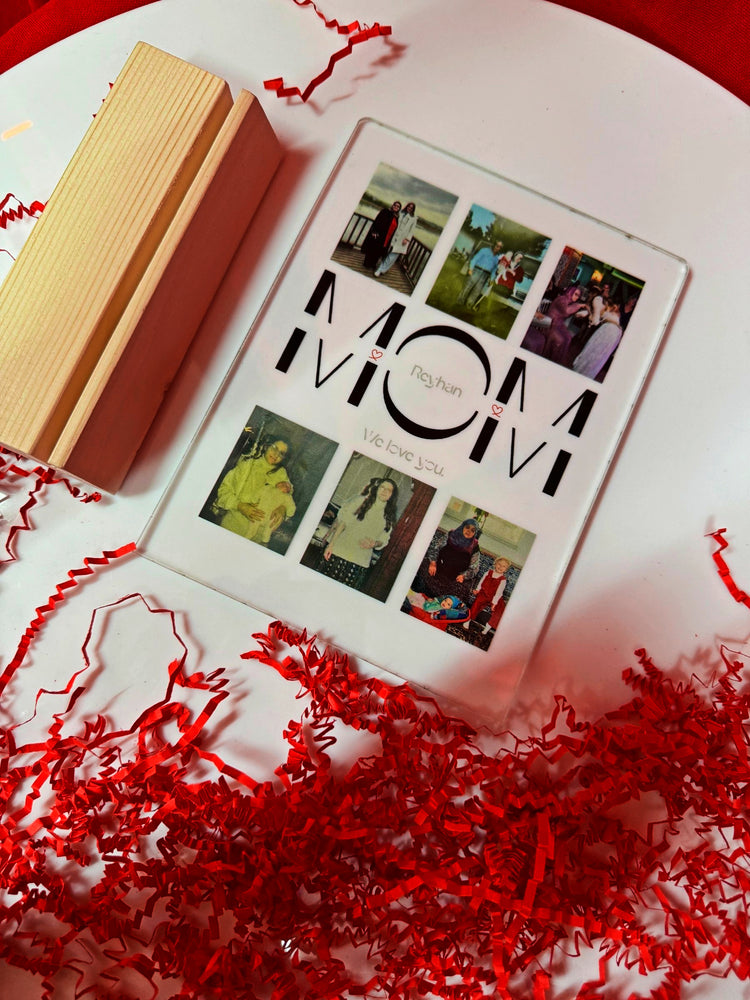 Annelere Özel Mom Yazılı Pleksi Konsept Kutu