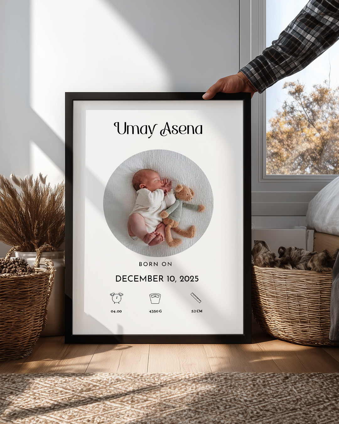 Dünyaya Hoş Geldin | Kişiye Özel Poster Tablo