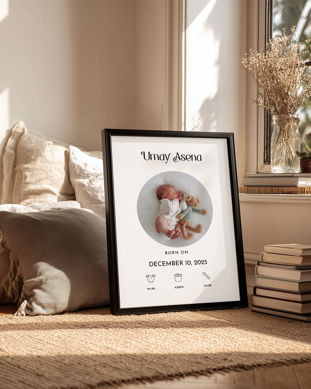 Dünyaya Hoş Geldin | Kişiye Özel Poster Tablo