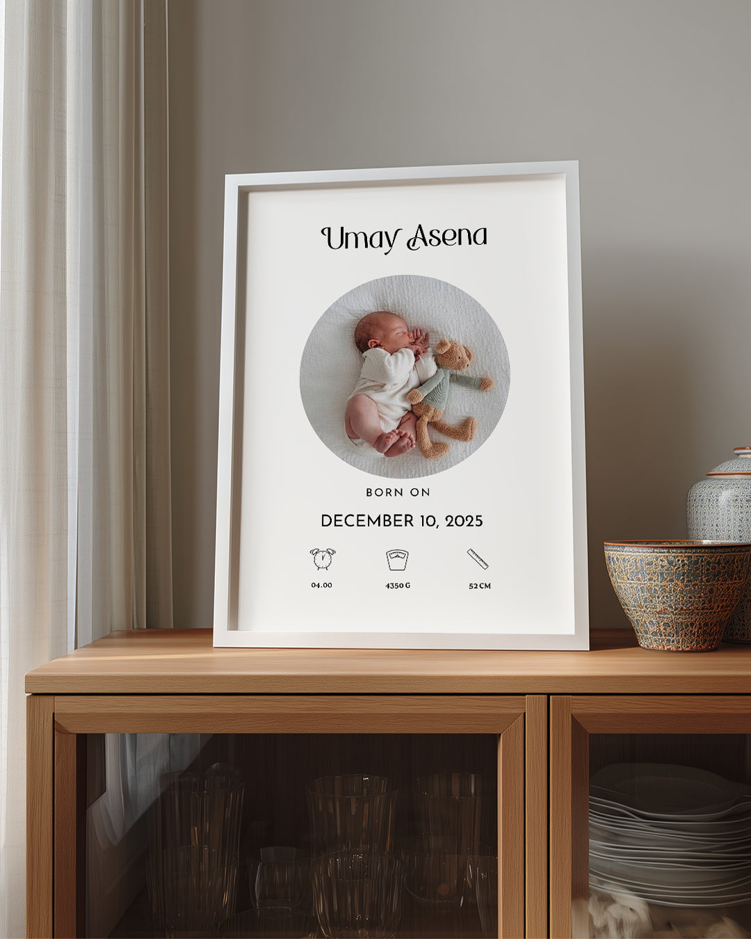 Dünyaya Hoş Geldin | Kişiye Özel Poster Tablo