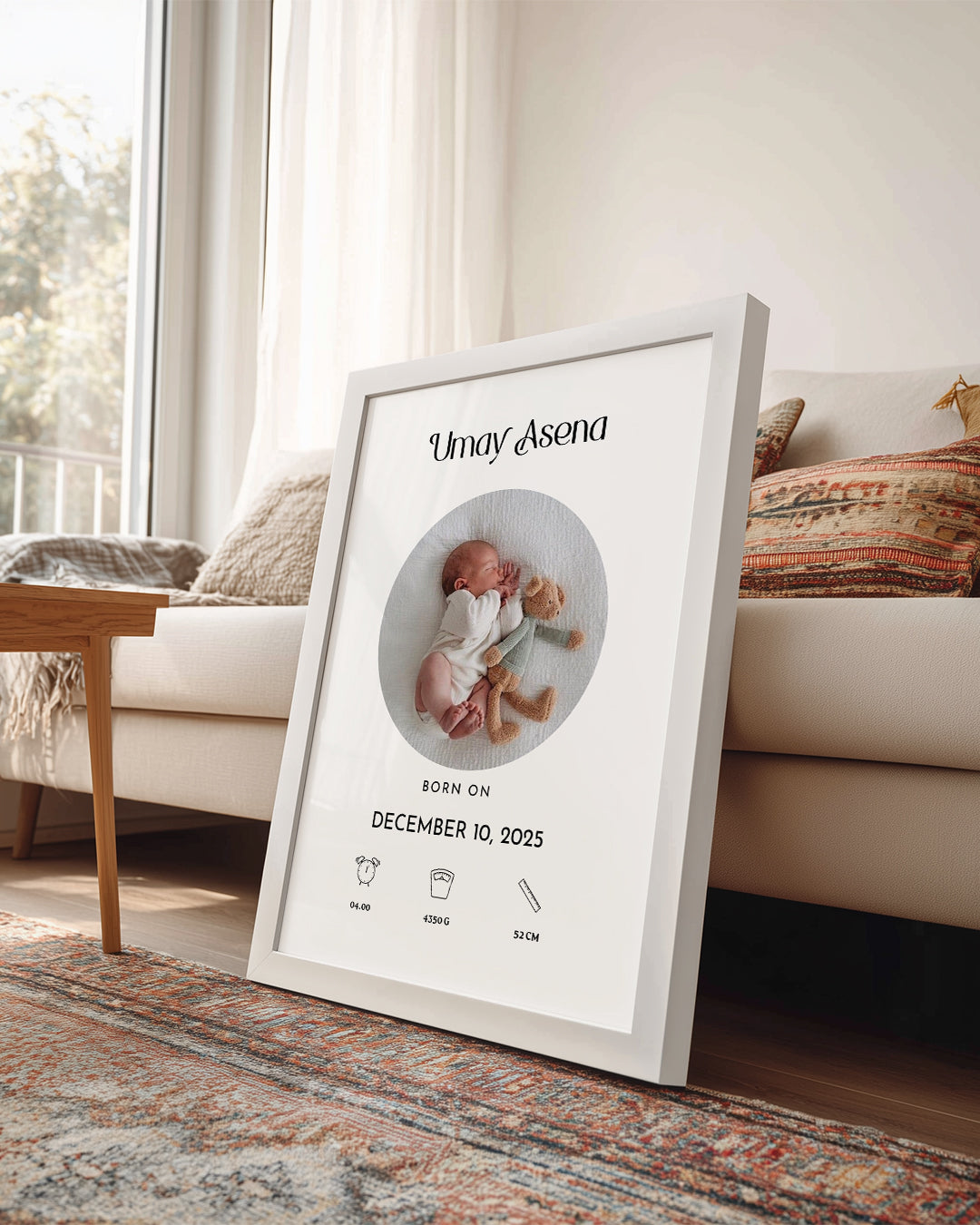 Dünyaya Hoş Geldin | Kişiye Özel Poster Tablo
