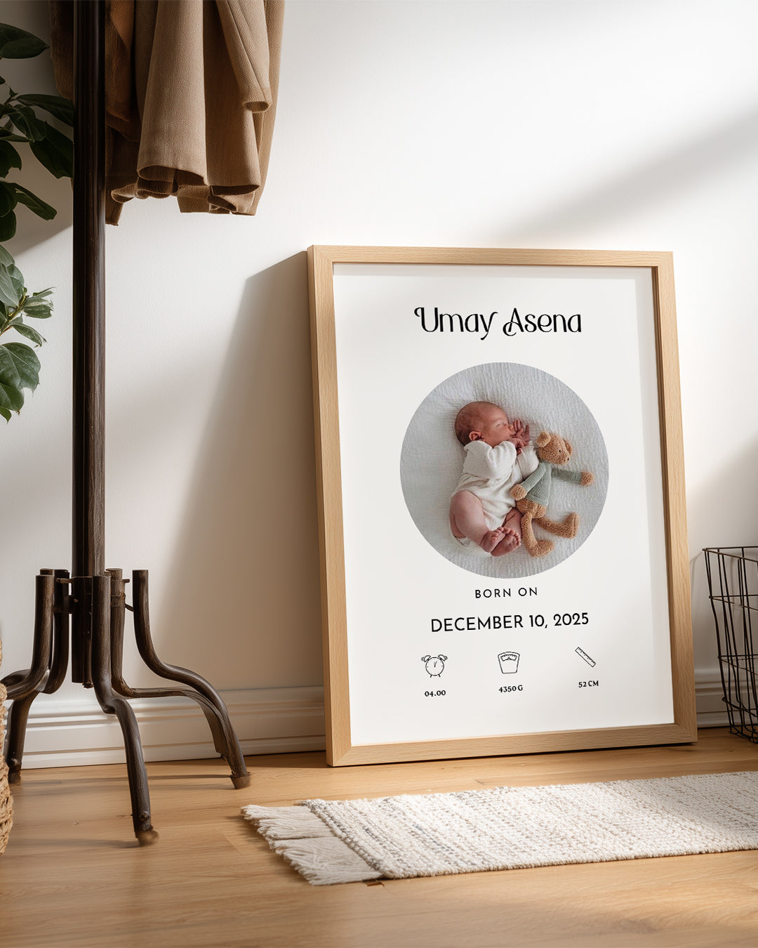 Dünyaya Hoş Geldin | Kişiye Özel Poster Tablo