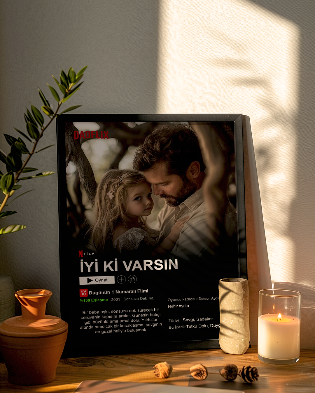 Babalara Özel Netflix Poster Tablosu