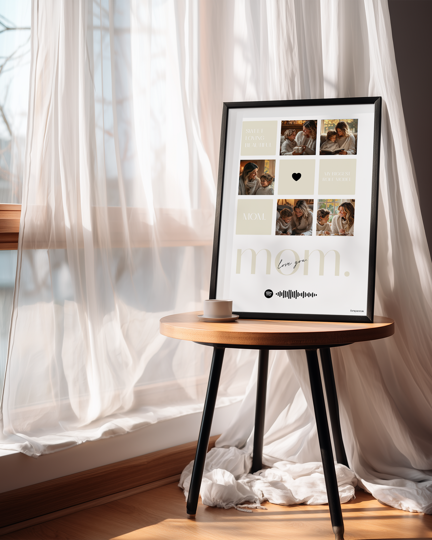 Annelere Özel 5 Fotoğraflı Kolaj Poster Tablo