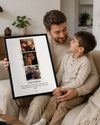 Babama Özel 3 Fotoğraflı Anı Poster Tablosu