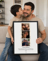 Babama Özel 3 Fotoğraflı Anı Poster Tablosu