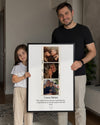Babama Özel 3 Fotoğraflı Anı Poster Tablosu