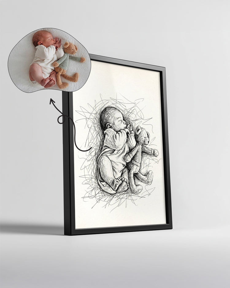 Masumiyet Çizimi | Kişiye Özel Poster Tablo