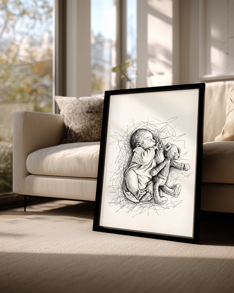 Masumiyet Çizimi | Kişiye Özel Poster Tablo