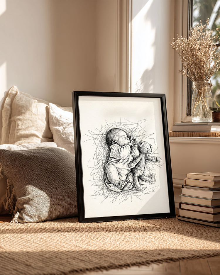 Masumiyet Çizimi | Kişiye Özel Poster Tablo