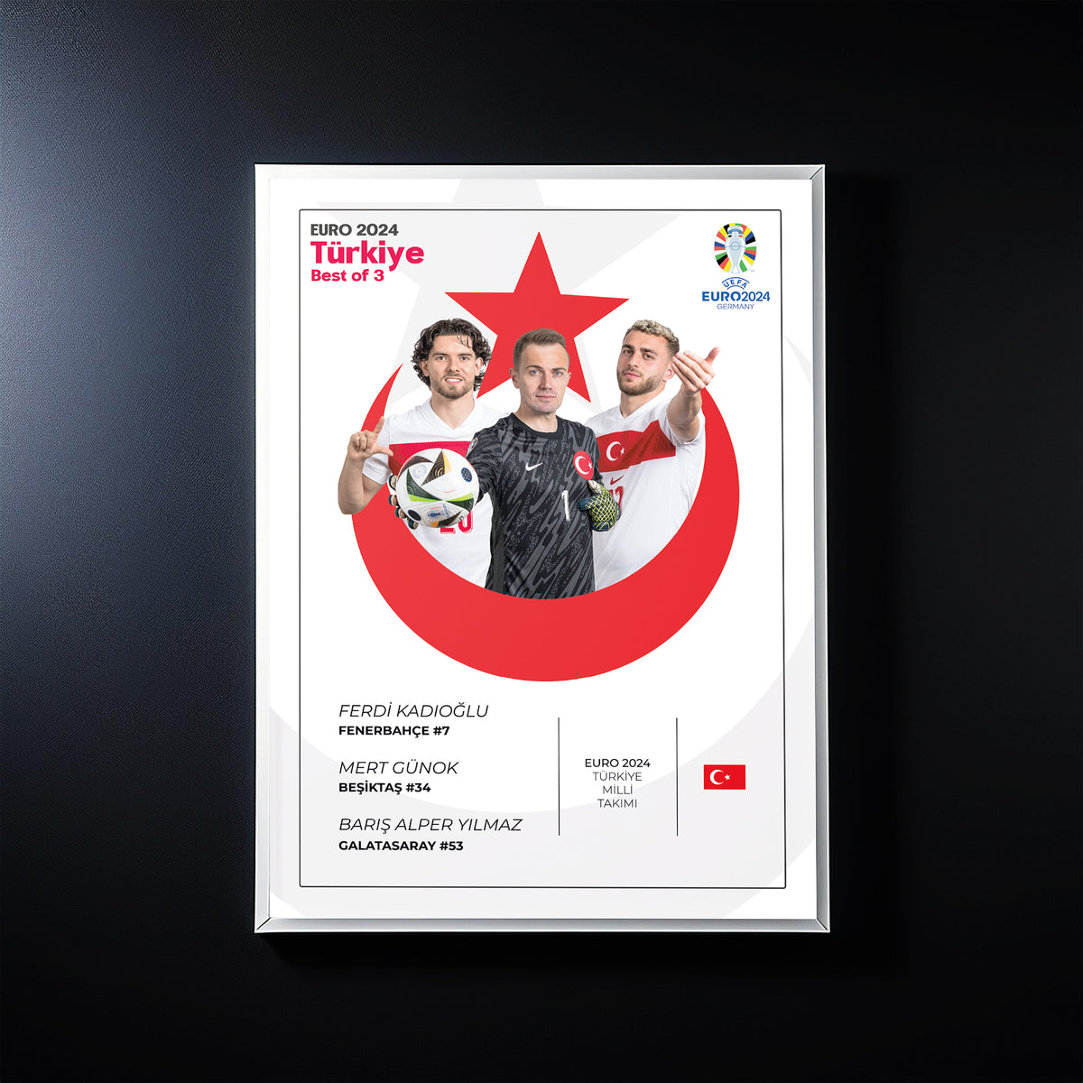 EURO 2024 HATIRASI - BEST OF 3 POSTER TABLOSU