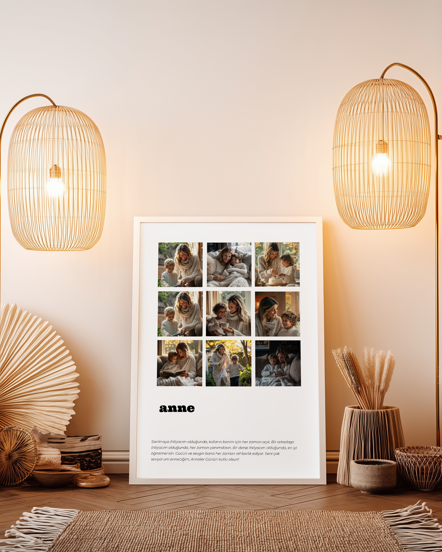 Anne Yazılı Poster Tablosu