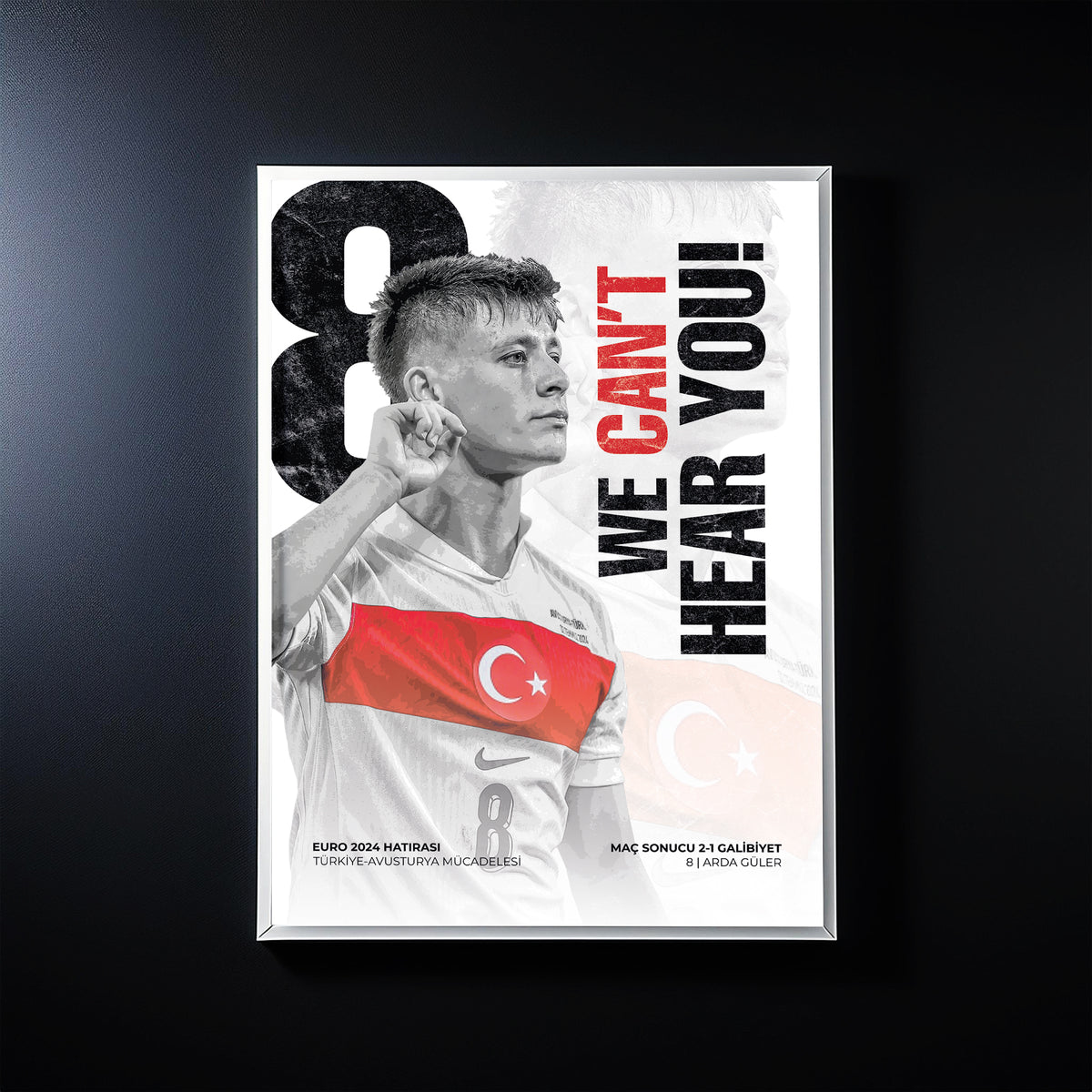 EURO 2024 HATIRASI - ARDA GÜLER POSTER TABLOSU