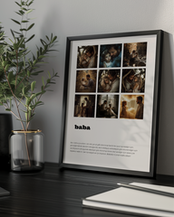 Baba Yazılı Poster Tablosu