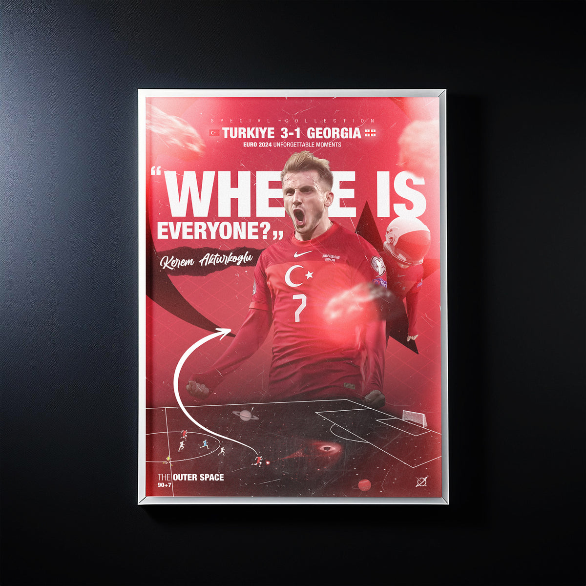 EURO 2024 HATIRASI - KEREM AKTÜRKOĞLU POSTER TABLOSU