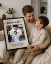 Babam ve Ben Sözlü Fotoğraflı Poster Tablosu