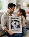 Babam ve Ben Sözlü Fotoğraflı Poster Tablosu