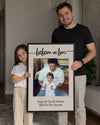Babam ve Ben Sözlü Fotoğraflı Poster Tablosu