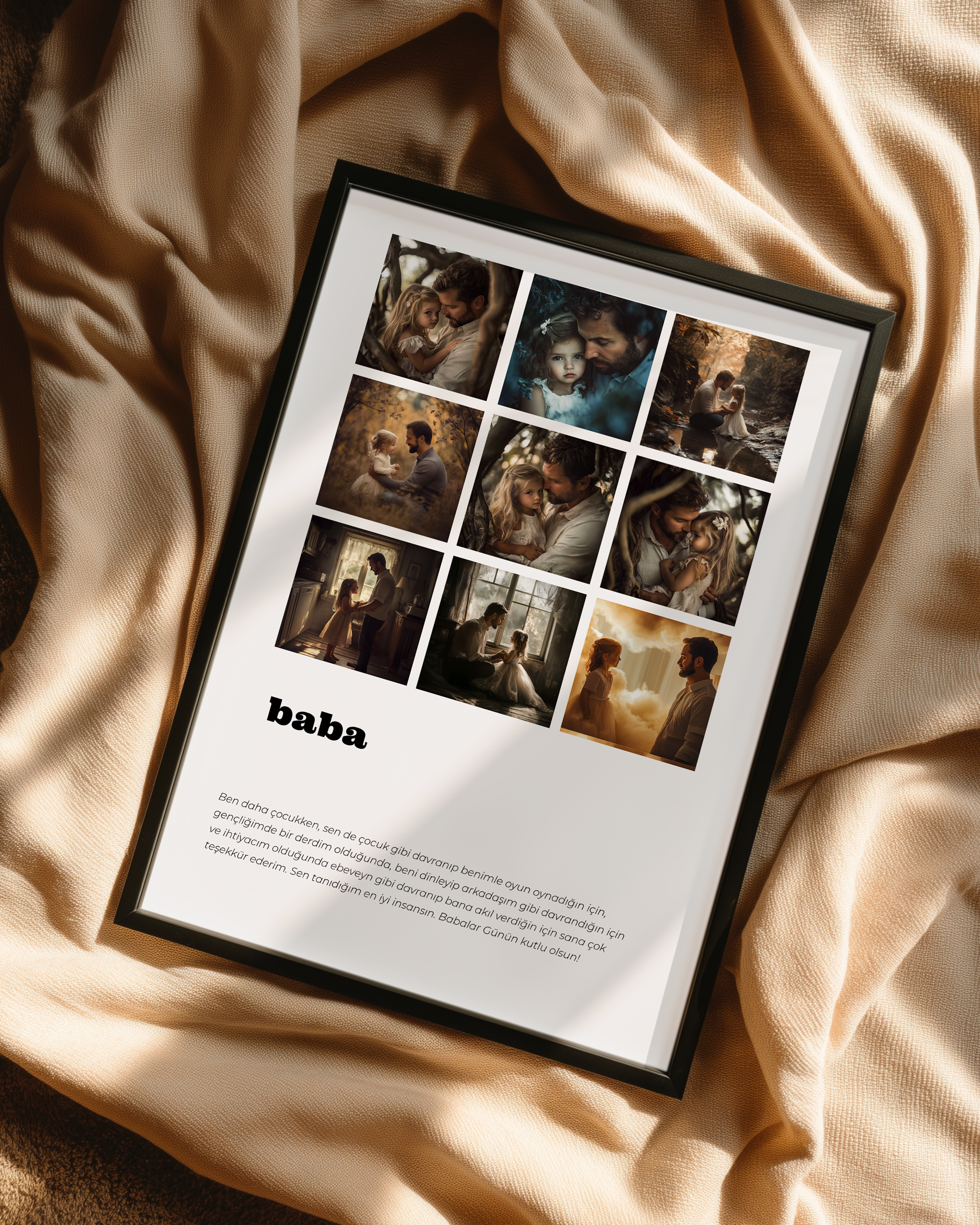Baba Yazılı Poster Tablosu