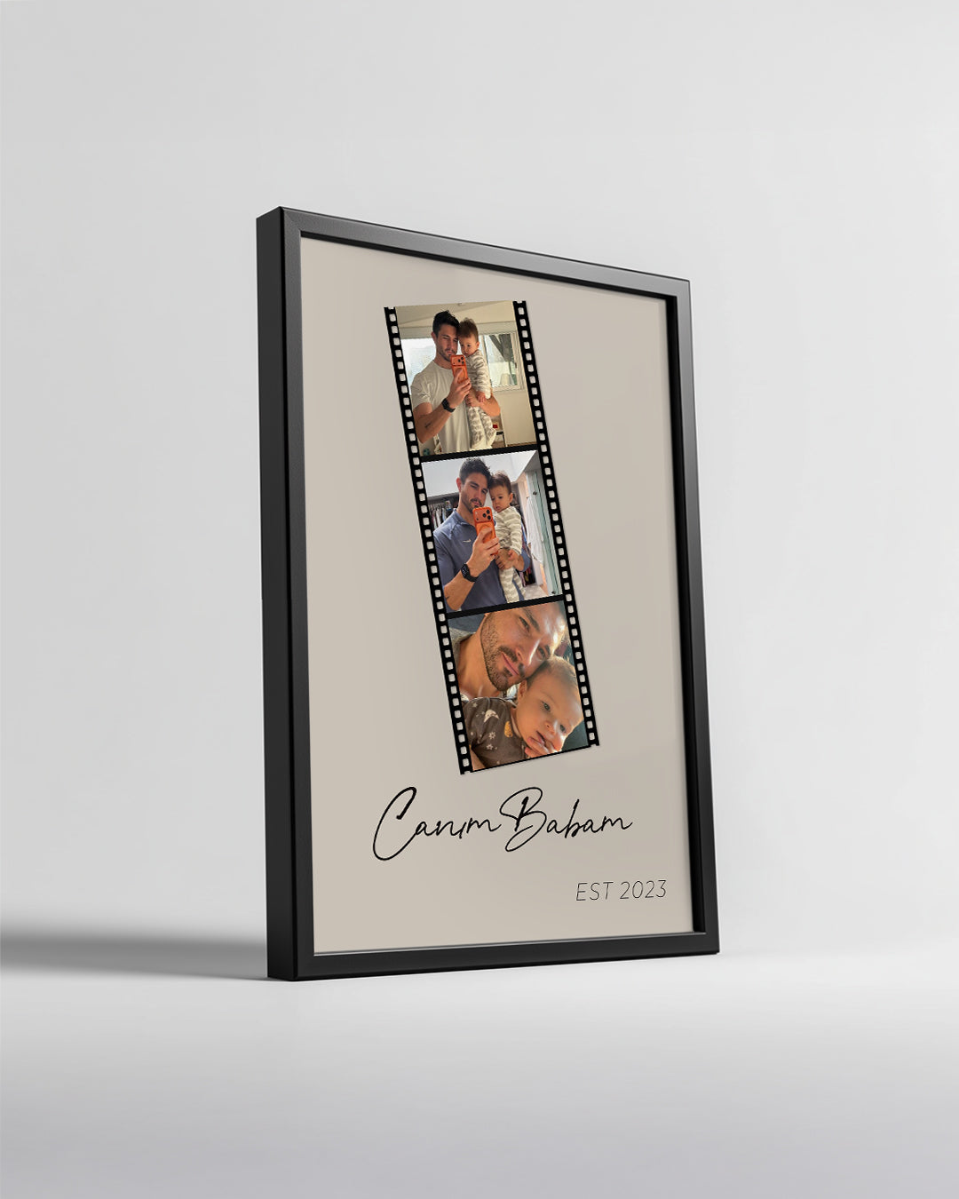 Babama Hediye Film Şerit 3 Fotoğraflı Poster Tablosu