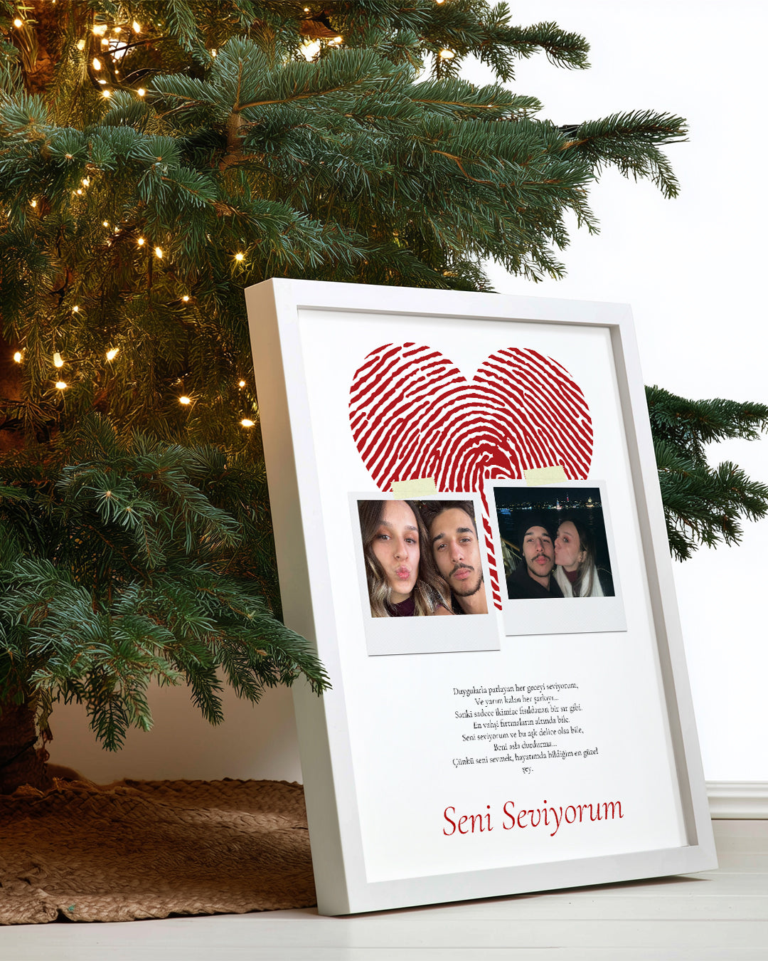 Loveprint – Parmak İzi & Çift Fotoğraf Poster Tablosu