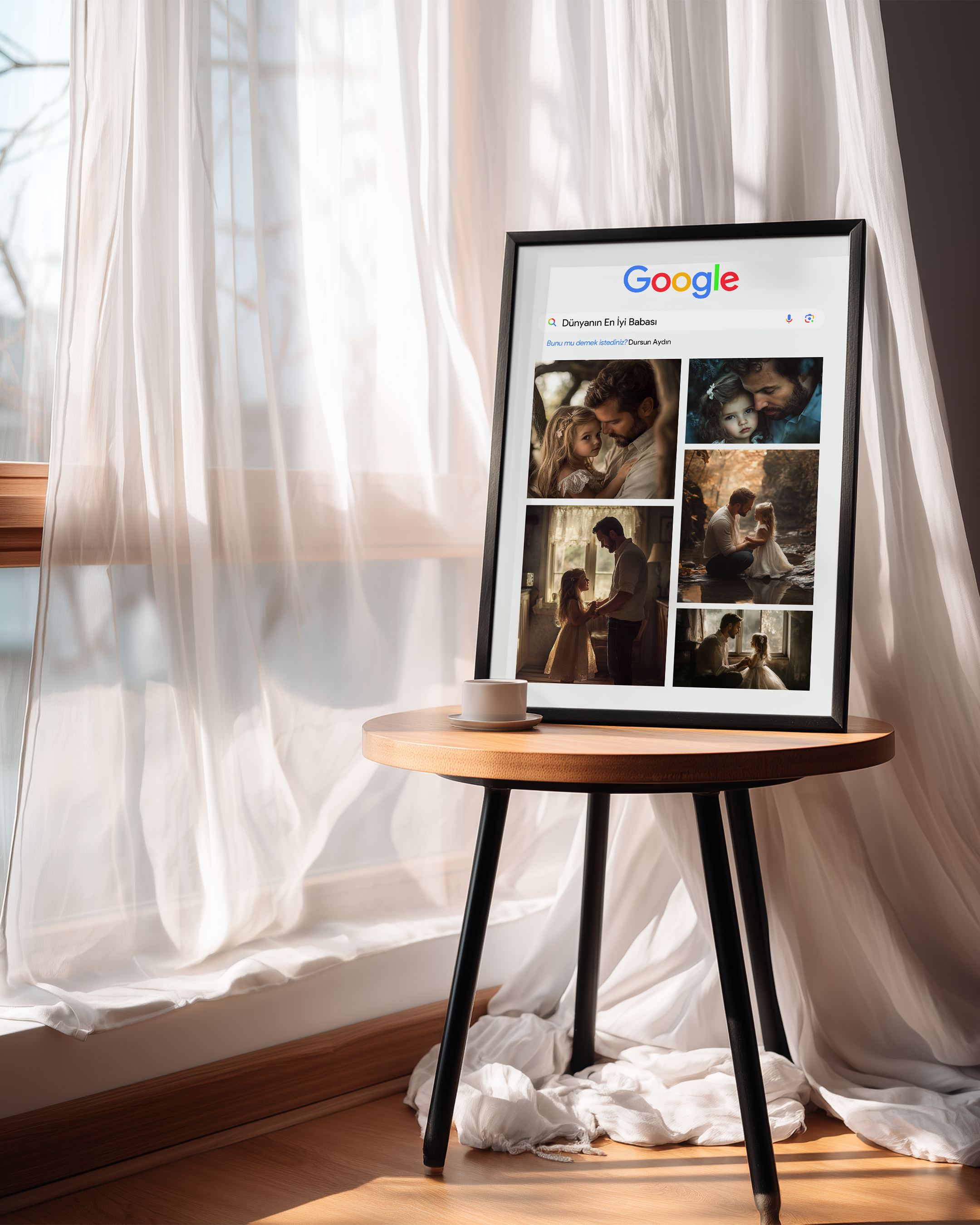 Babalara Özel Google Poster Tablosu