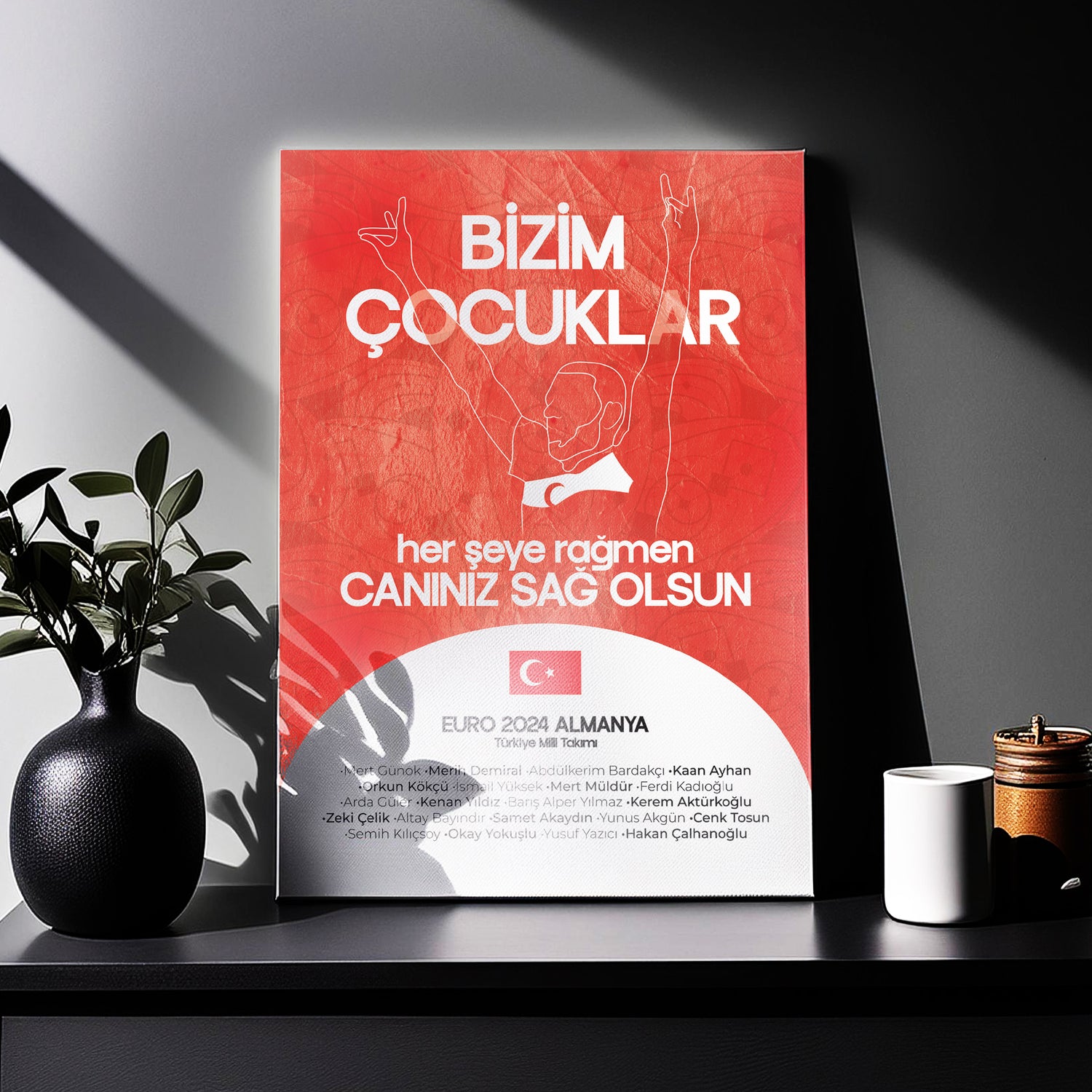 MEMORY OF EURO 2024 - GOOD LUCK POSTER PAINTING