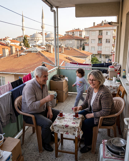 sımsıcak hissettiren balkon