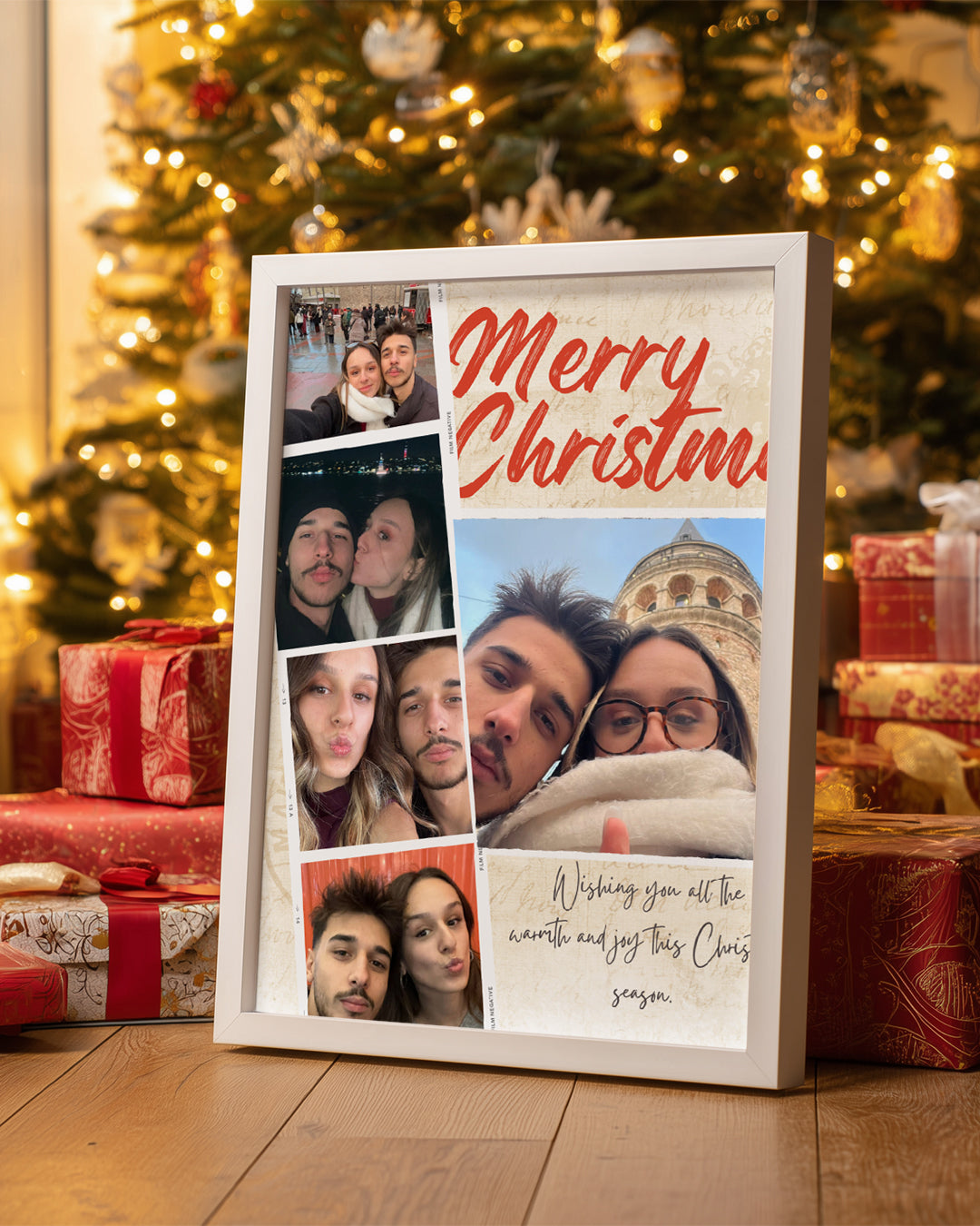 Christmas Memories – Vintage Fotoğraf Kolaj Poster Tablosu