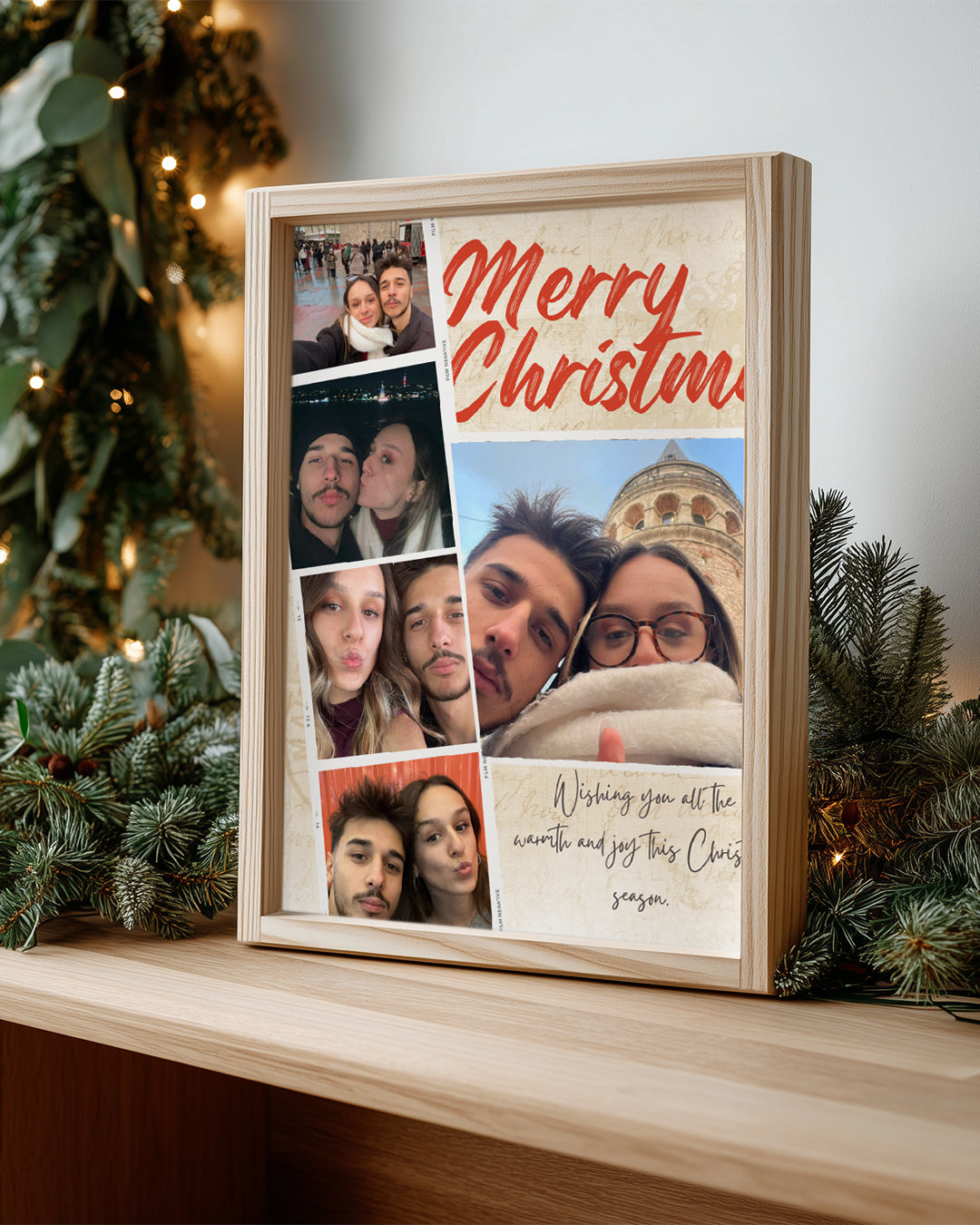 Christmas Memories – Vintage Fotoğraf Kolaj Poster Tablosu