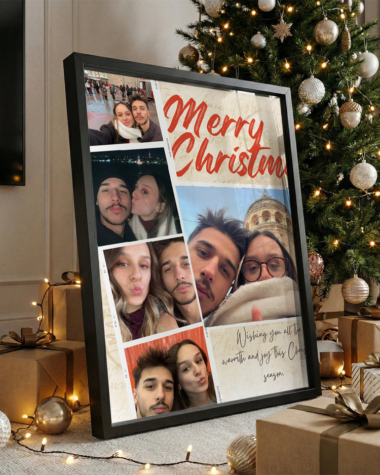 Christmas Memories – Vintage Fotoğraf Kolaj Poster Tablosu