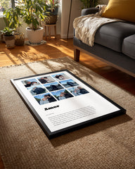 "Amor" Yazılı Fotoğraflı Poster Tablosu