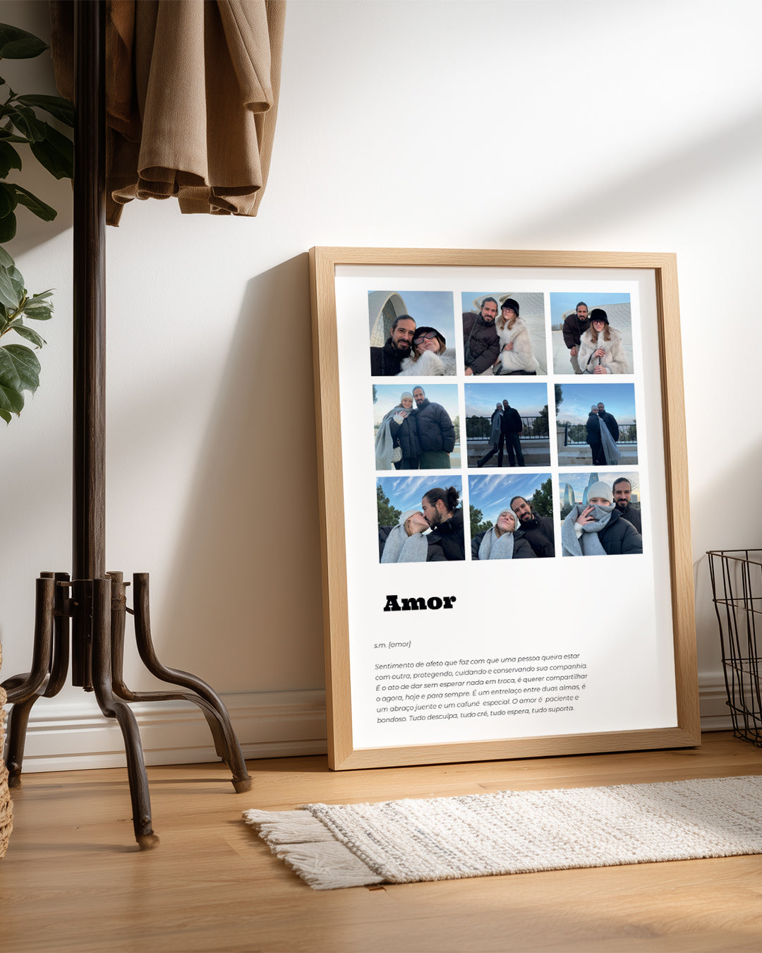 "Amor" Yazılı Fotoğraflı Poster Tablosu