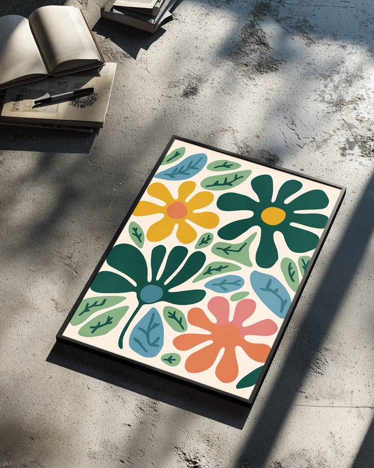 Abstract Patch Poster Tablosu